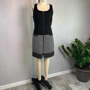 Laundry Dress Size 12 By Shelli Segal Vintage Black Lined